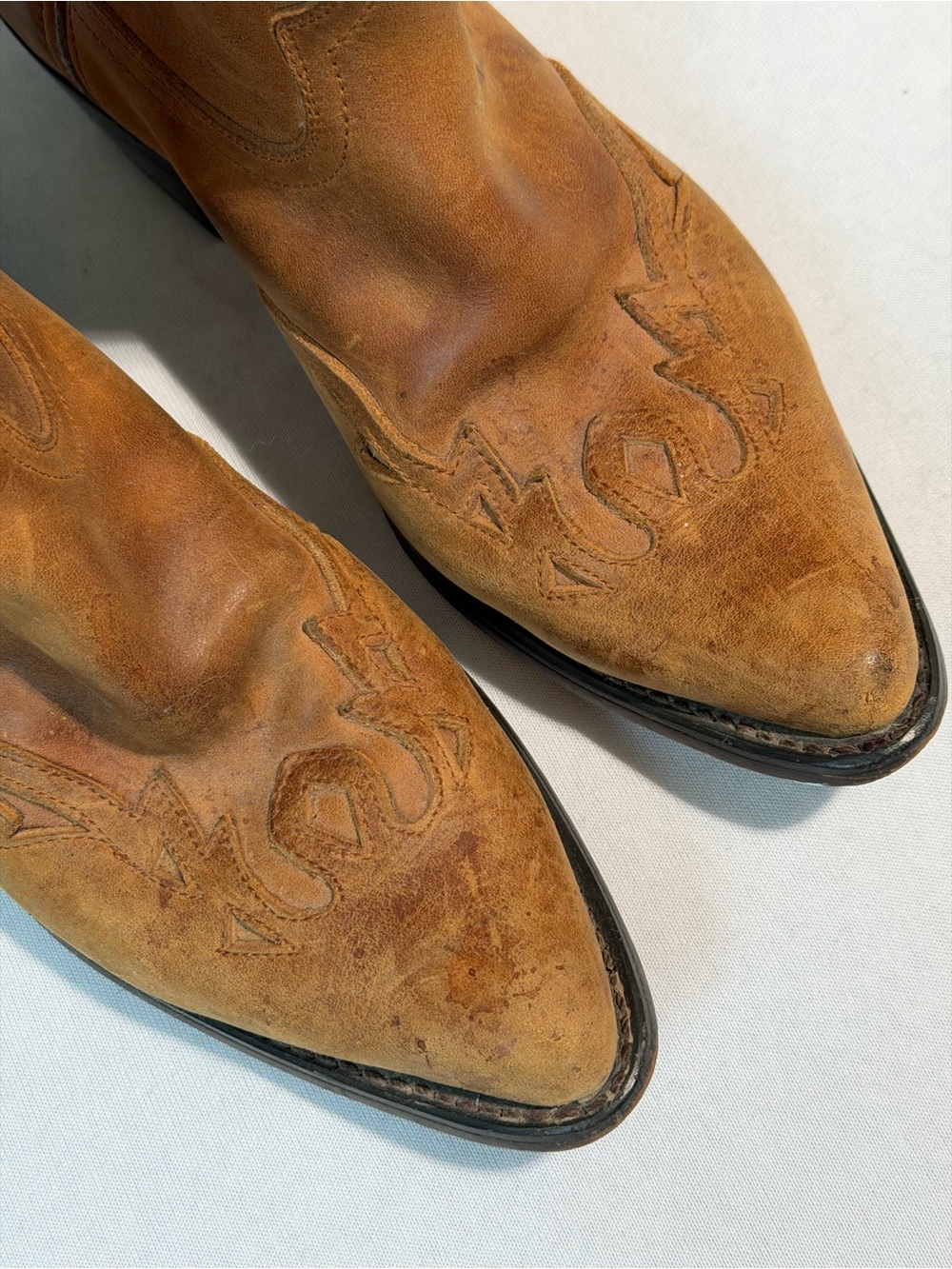 Vintage 2002 Durango RD5302 Leather Cowboy Boots Brown 8M Western - Picture 4 of 7